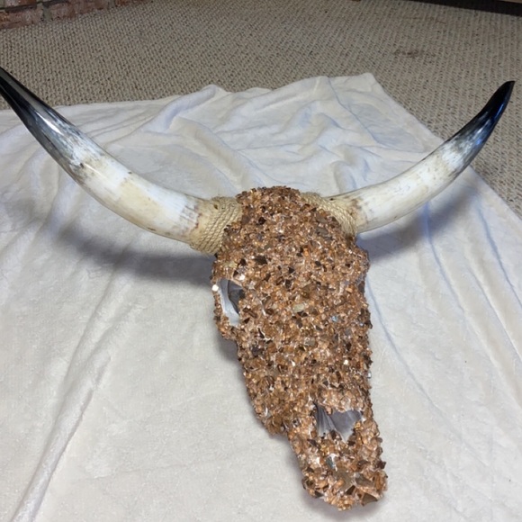 Crystal Bull Skull - Picture 1 of 2